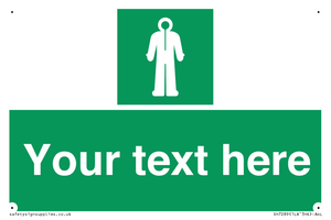 Custom sign safe condition Survival clothing